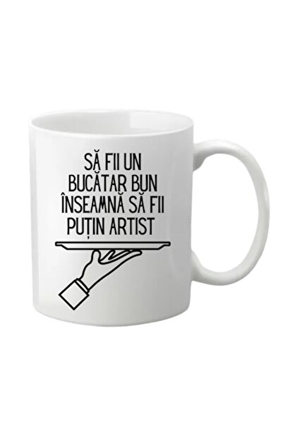 T&M Personalizare Cană personalizată - Fii un bucătar bun, albă, 330 ml