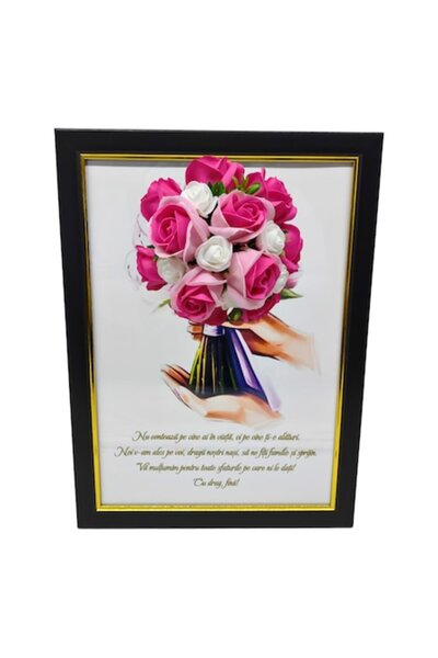 T&M Personalizare Tablou înrămat A4 (30x21 cm) – „Nu contează cine este în vi...