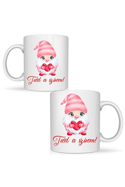 T&M Personalizare Cana personalizata "Tied a szivem" de Valentine's Day, alba...