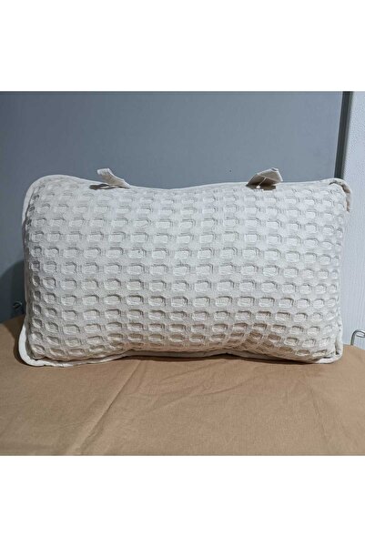 MEŞELİ TEKSTİL Neck Hernia Support Pillow Washable Anti-Sweat Cotton Double Sided