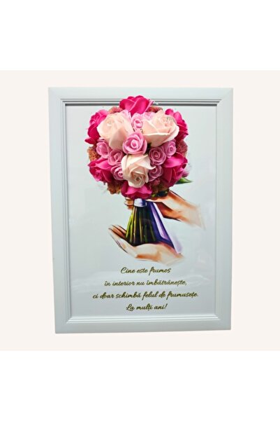 T&M Personalizare Tablou înrămat A4 (30x21 cm) - „Frumoasele din interior nu ...