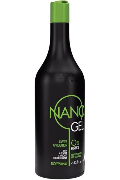 High Protein جل نانو بروتين برازيلي معالج 0% فورمول 1000 مل - فرد الشعر، التحكم في التلف، خالٍ من كبريتات لوريل الصوديوم