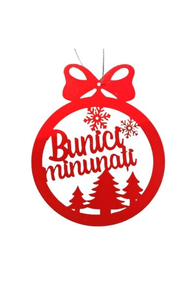 T&M Personalizare Glob de Crăciun personalizat din lemn - „Bunici minunați”, ...