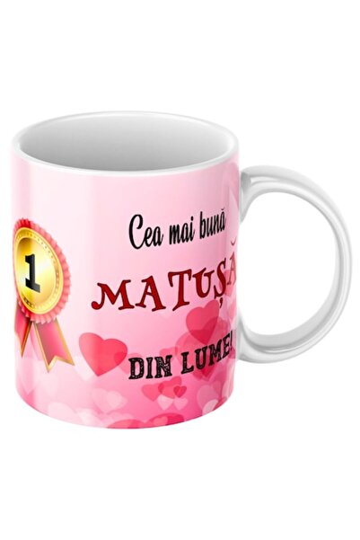 T&M Personalizare Cană personalizată - Cea mai bună mătușă din lume, albă, 33...