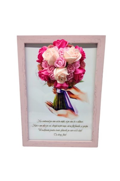 T&M Personalizare Tablou înrămat A4 (30x21 cm) - „Nu contează cine este în vi...
