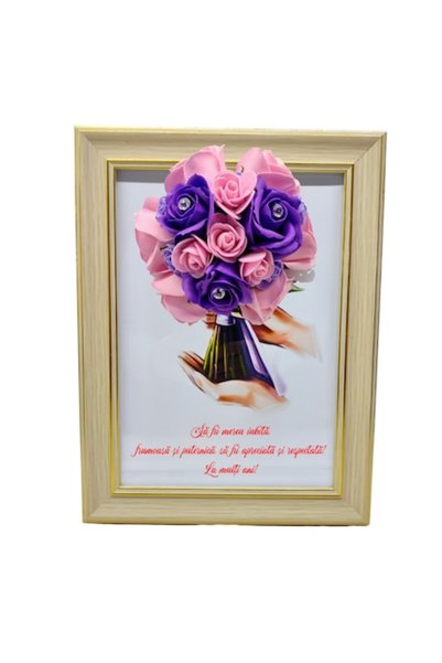 T&M Personalizare Tablou înrămat A4 (30x21 cm) - Fii mereu iubită, frumoasă ș...