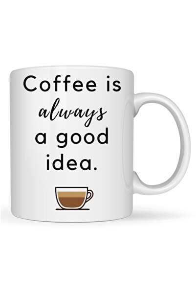 T&M Personalizare Cană personalizată „Cafeaua este întotdeauna o idee bună” a...