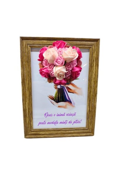 T&M Personalizare Înrămat A4 (30x21 cm) - „Doar o inimă imensă poate modela m...