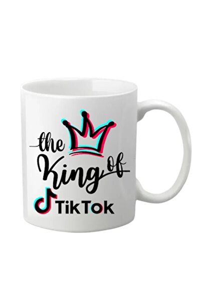T&M Personalizare Cană personalizată - Regele TikTok, albă, 330 ml