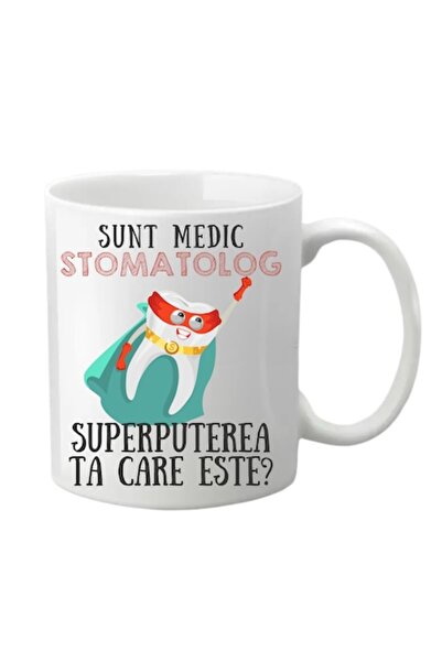 T&M Personalizare Cană personalizată - Sunt dentist, albă, 330 ml