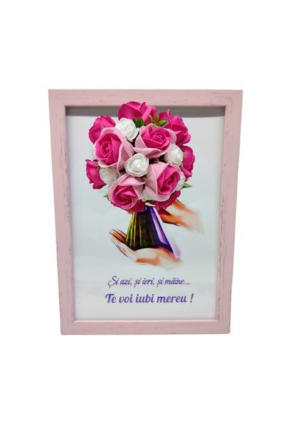 T&M Personalizare Tablou înrămat A4 (30x21 cm) - Azi, ieri și mâine... Te voi...