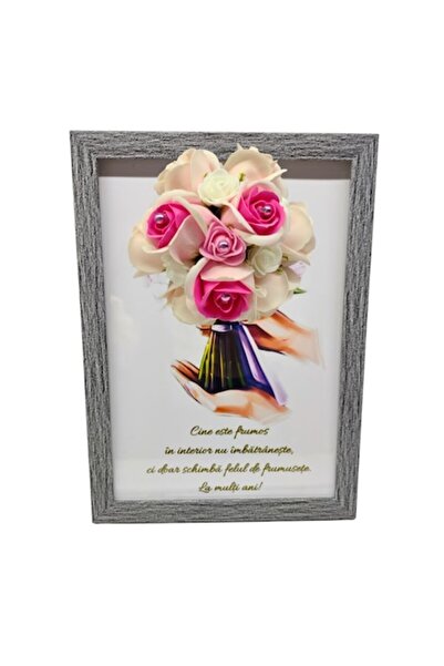 T&M Personalizare Tablou înrămat A4 (30×21 cm) — „Frumosul din interior nu îm...