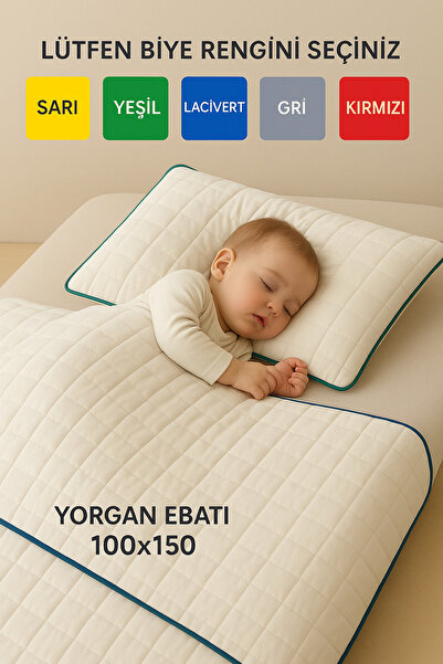 MEŞELİ TEKSTİL Bebek Çocuk Yün Yorgan + Yün Yastık Yıkanabilir %100 Organik |...