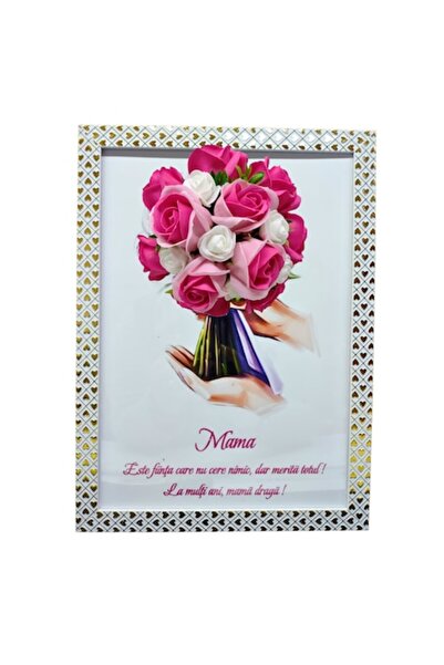 T&M Personalizare Tablou înrămat A4 (30x21 cm) - „Mamă, meriți totul” - decor...