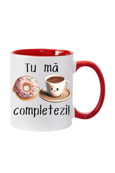 T&M Personalizare Cană personalizată „Mă completezi” v19, Ziua Îndrăgostițilo...