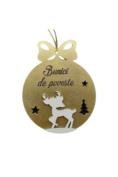 T&M Personalizare Glob decorativ personalizat din lemn - „Povestea bunicilor”...