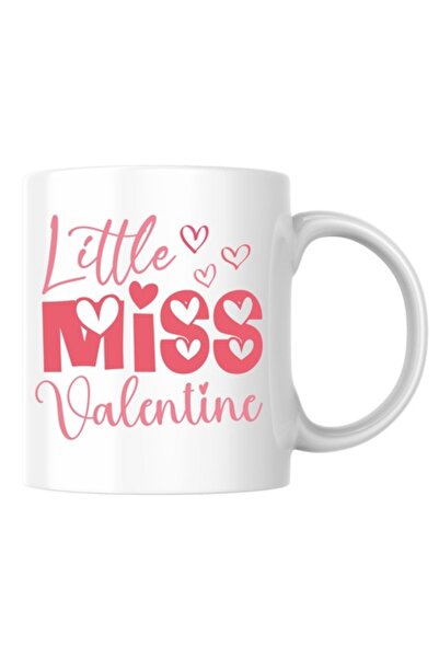 T&M Personalizare Cană personalizată „Little Miss Valentine” v1, Dragobete, Z...
