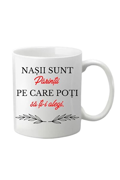 T&M Personalizare Cana Personalizata - "Nasii sunt Parintii", alba, 330 ml