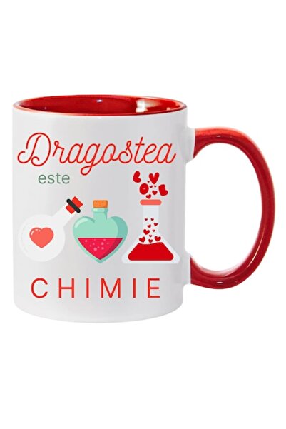 T&M Personalizare Cană personalizată „Dragostea este chimie”, Dragobete/Ziua ...
