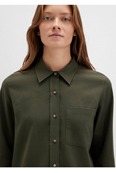 Mavi Single Pocket Regular Fit 100% Cotton Shirt