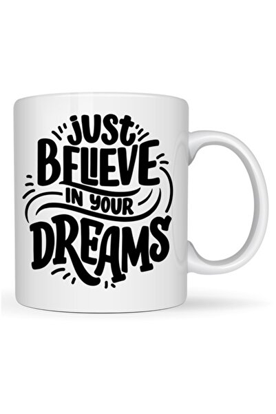 T&M Personalizare Cană personalizată „Crede doar în visele tale” albă, 330 ml
