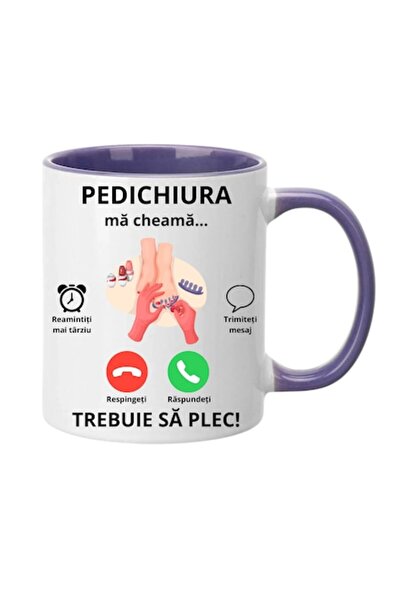 T&M Personalizare Cană personalizată - „Mă cheamă pedichiura... Trebuie să pl...