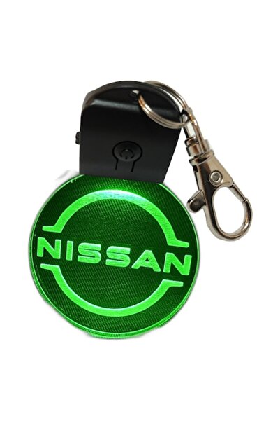 T&M Personalizare Breloc LED - Nissan, mașină, alimentat cu baterii, rotund, ...