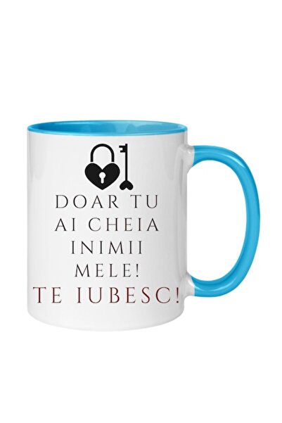 T&M Personalizare Cană personalizată „Doar tu ai cheia inimii mele”, Dragobet...