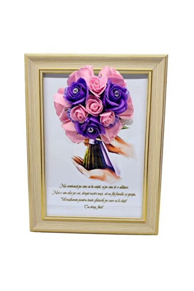 T&M Personalizare Tablou înrămat A4 (30x21 cm) - „Contează cine e alături de ...