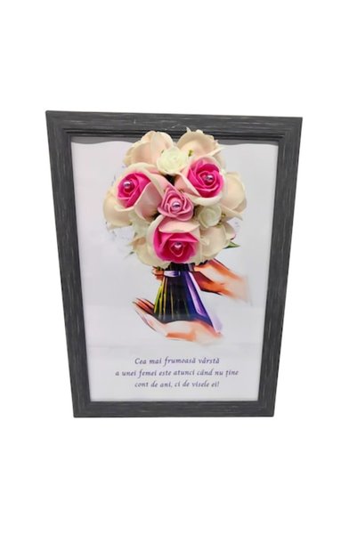 T&M Personalizare Tablou înrămat A4 (30x21 cm) - Cea mai frumoasă vârstă a un...