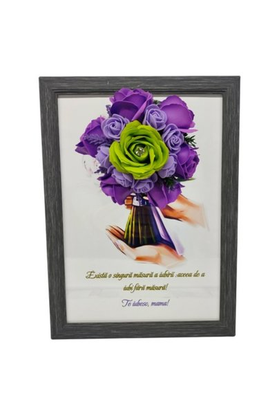 T&M Personalizare Tablou înrămat A4 (30x21 cm) - „Există o singură măsură a i...
