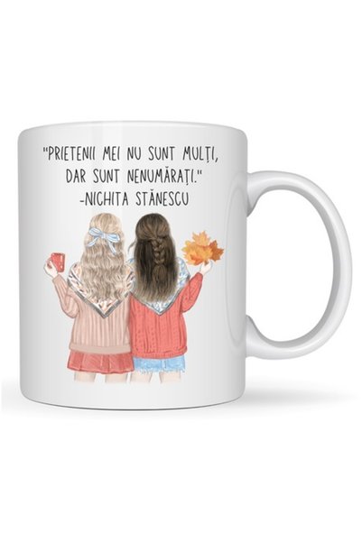 T&M Personalizare Cană personalizată „Prietenii mei nu sunt mulți, dar sunt n...