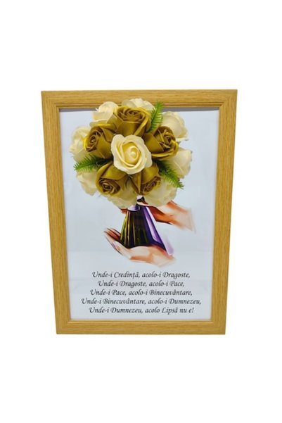 T&M Personalizare Tablou înrămat A4 (30x21 cm) - Home Blessing - v6 decorat c...