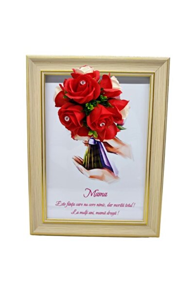 T&M Personalizare Tablou înrămat A4 (30x21 cm) - „Mamă, nu cere nimic, dar me...