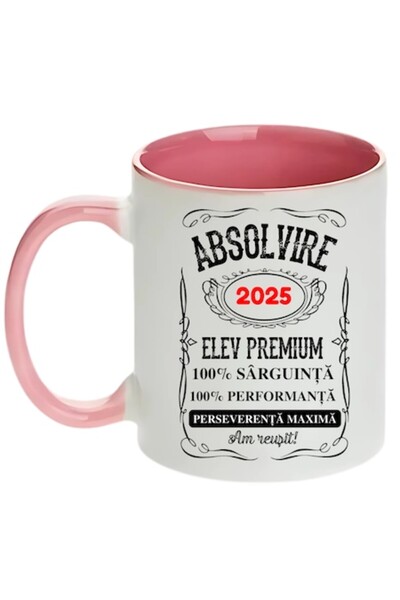 T&M Personalizare Cană personalizată - Absolvire 2025, student premium, absol...