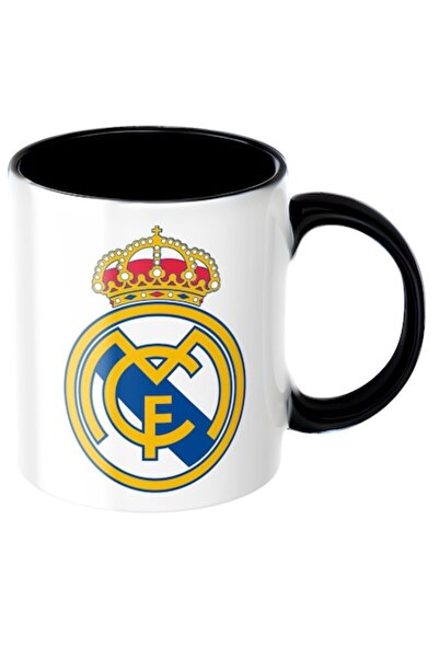 T&M Personalizare Cană Real Madrid, suporter club de fotbal, neagră