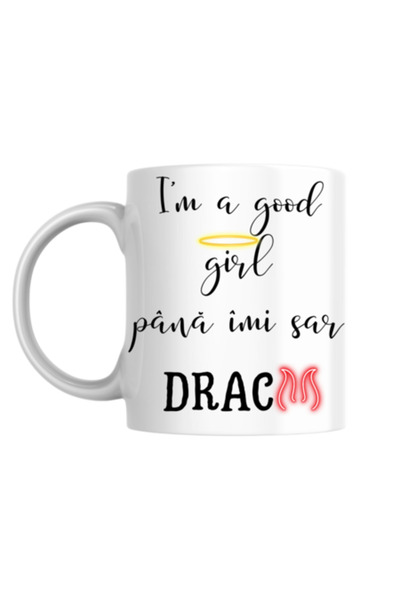 T&M Personalizare Cana personalizata - Pana imi sar dracii, alba, 330 ml