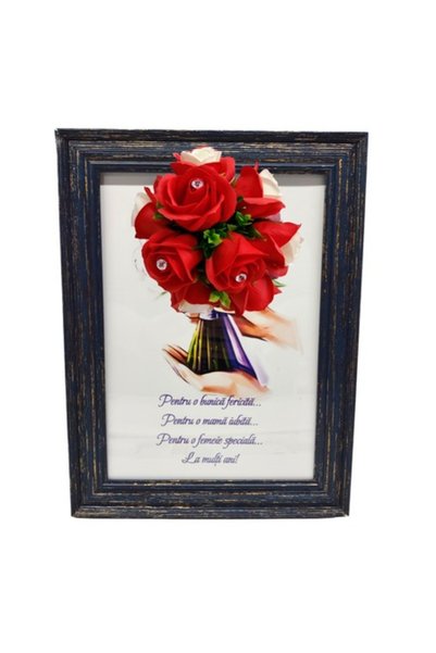 T&M Personalizare Tablou înrămat A4 (30x21 cm) - Pentru o bunică fericită / m...