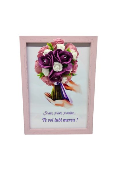 T&M Personalizare Înrămat A4 (30x21 cm) - „Azi, ieri și mâine... Te voi iubi ...