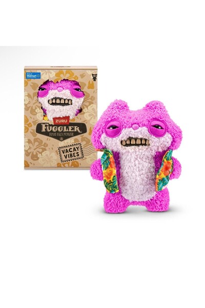 TOYFEST Vacay Vibes Holiday Vibes Zuru Fuggler Funny Plush Toy - Sketchy Squirrel 22 cm