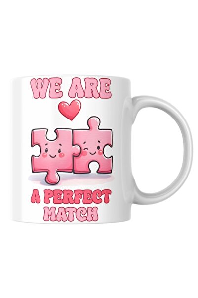 T&M Personalizare Cană personalizată „Suntem o potrivire perfectă” v1, Dragob...
