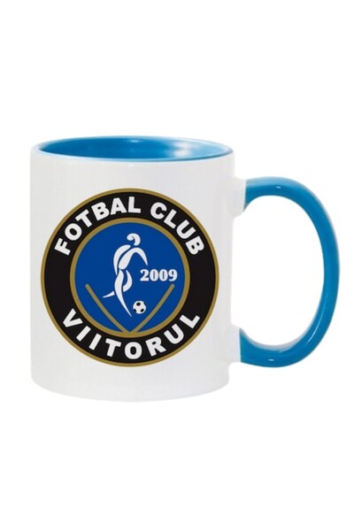 T&M Personalizare Personalized mug 'F.C. Viitorul Constanta' v5, blue, 330 ml