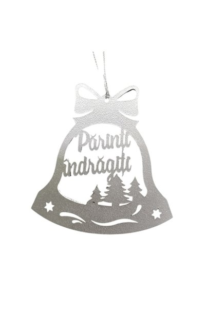 T&M Personalizare Glob decorativ personalizat de Crăciun din lemn - „Părinți ...