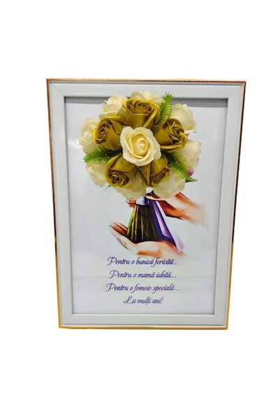 T&M Personalizare Înrămat A4 (30x21 cm) - Pentru bunica sau mama - v2, decora...
