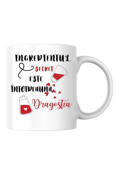 T&M Personalizare Cană personalizată „Ingredientul secret este întotdeauna dr...