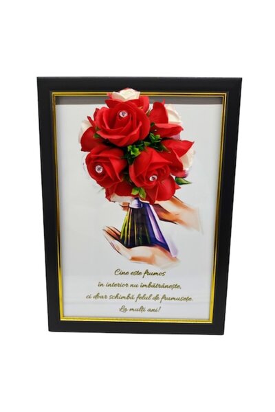 T&M Personalizare Tablou înrămat A4 (30x21 cm) - „Frumusețea interioară nu îm...
