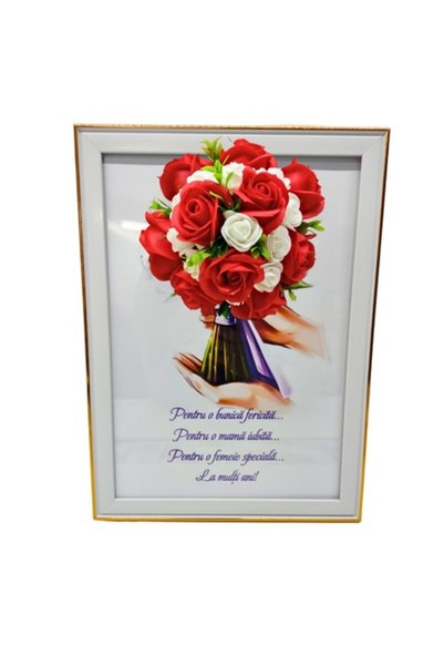 T&M Personalizare Tablou înrămat A4 (30x21 cm) - Pentru bunica, mama sau o fe...