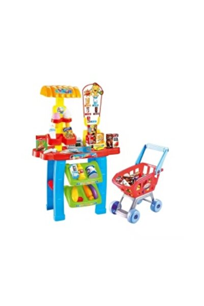 CREATIVE Supermarket Playset Toy for Children 3+, 28 Pieces, 76 x 56 x 27 cm, Multicolor