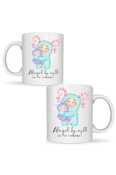 T&M Personalizare Cană personalizată „Te iubesc atât de mult!” Ziua Îndrăgost...