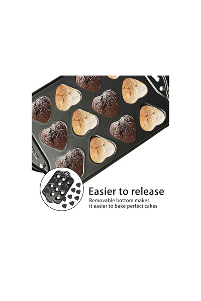 cc bin shihon Heart Tray Heart Shaped Mold 12 Holes Movable Base